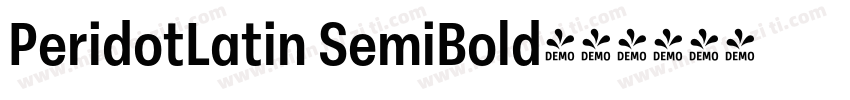 PeridotLatin SemiBold字体转换